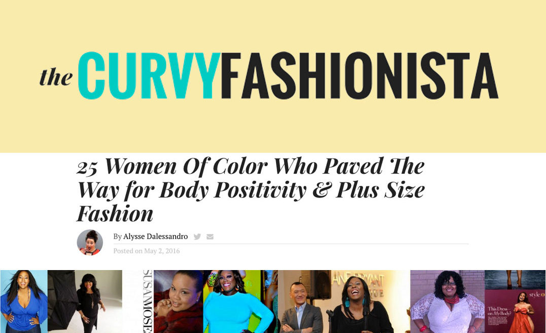 25 Women Of Color Who Paved The Way for Body Positivity & Plus Size Fashion - TheCurvyFashionista.com
